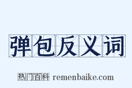 弹包反义词是什么意思的图片